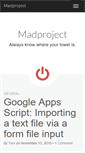 Mobile Screenshot of madproject.com